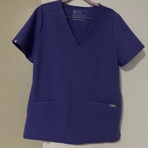 High Waisted 2.0 - Jogger Scrub Pants - M / Amethyst + Casma three pocket top -M